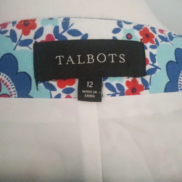 Talbot's‎ Knee Length Floral Medallion Print Cotton Side Zip Skirt Size 12 - Picture 4 of 6